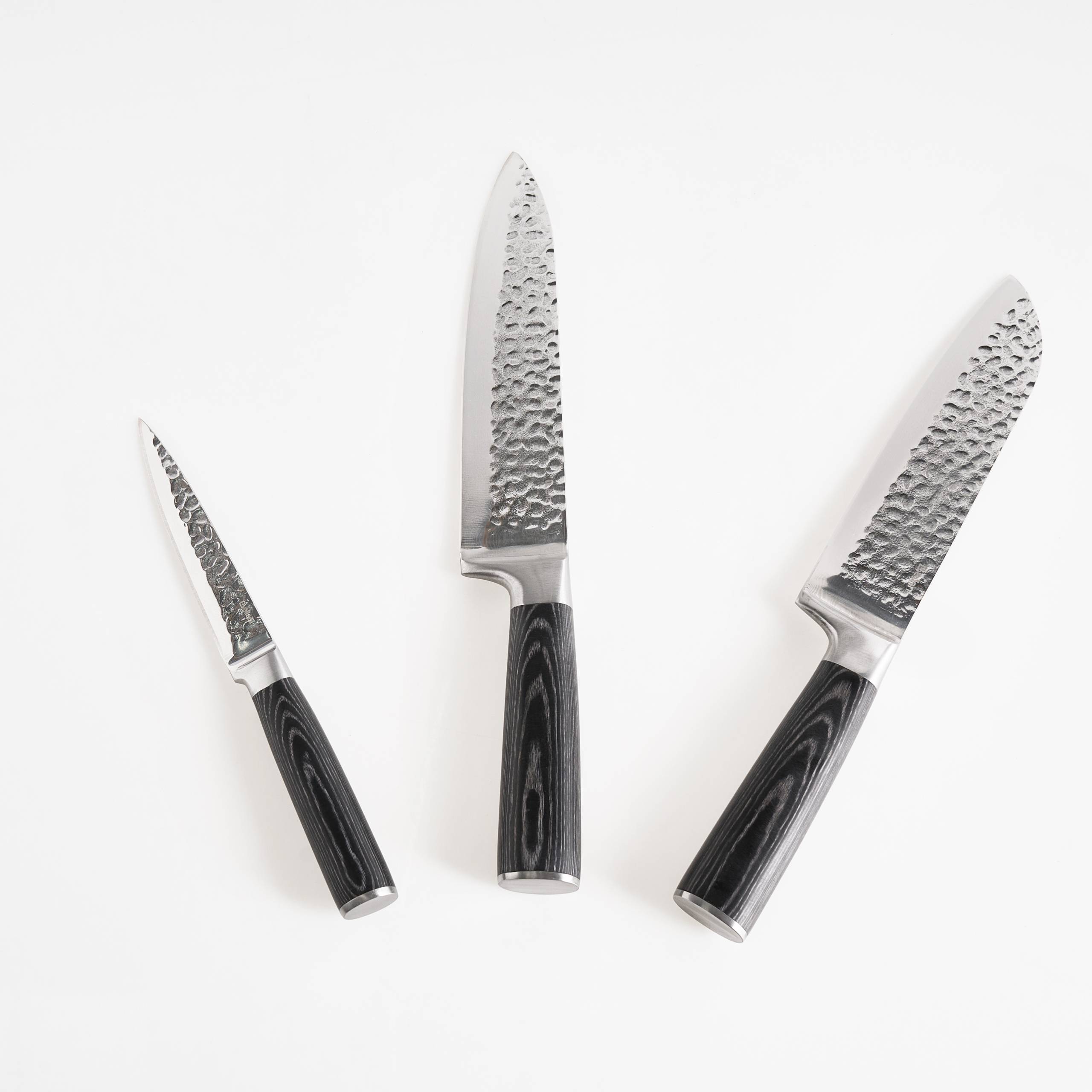 Beliani - Ensemble de couteaux de cuisine Acier inox Noir KASHIWA - 17x37x5- Beliani - Image 5