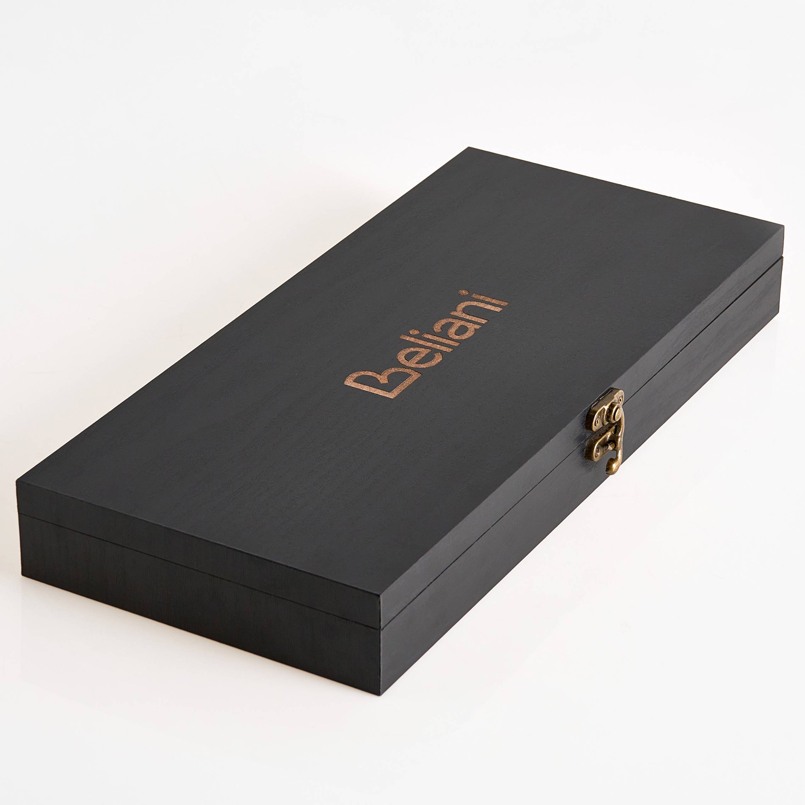 Beliani - Ensemble de couteaux de cuisine Acier inox Noir KASHIWA - 17x37x5- Beliani - Image 4