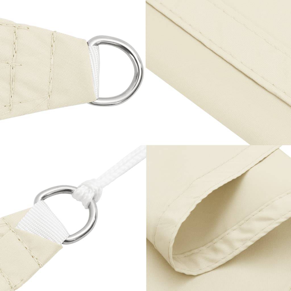 Vidaxl - Voile de parasol tissu oxford triangulaire 3x4x5 m crème vidaXL 135228 - Imagen 5