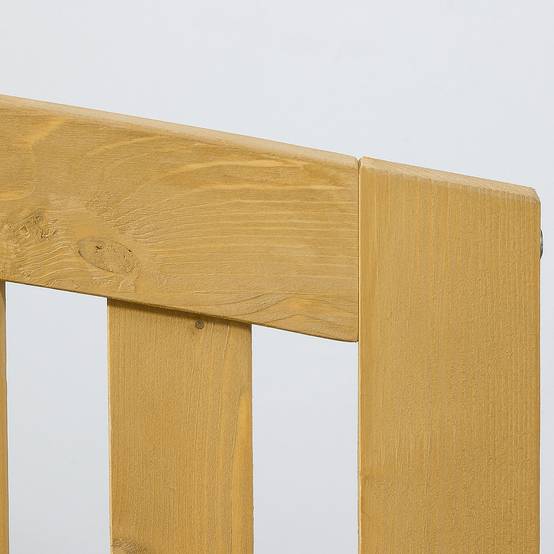 Banc de jardin 2 places en bois résistant aux UV, capacité 240 kg, 140 x 50 x 85 cm, Orange, meuble extérieur durable - Image 7