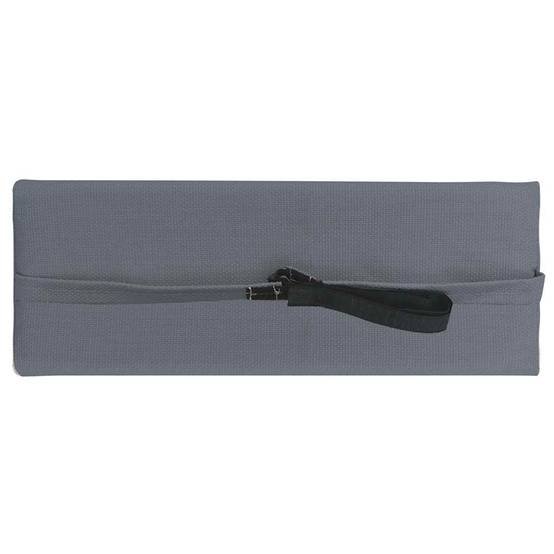 Appui-tête Textilène Confortable pour Chaise Longue de Jardin Piscine Gris 40x15cm – ComfortXL Outdoor Living - Image 3