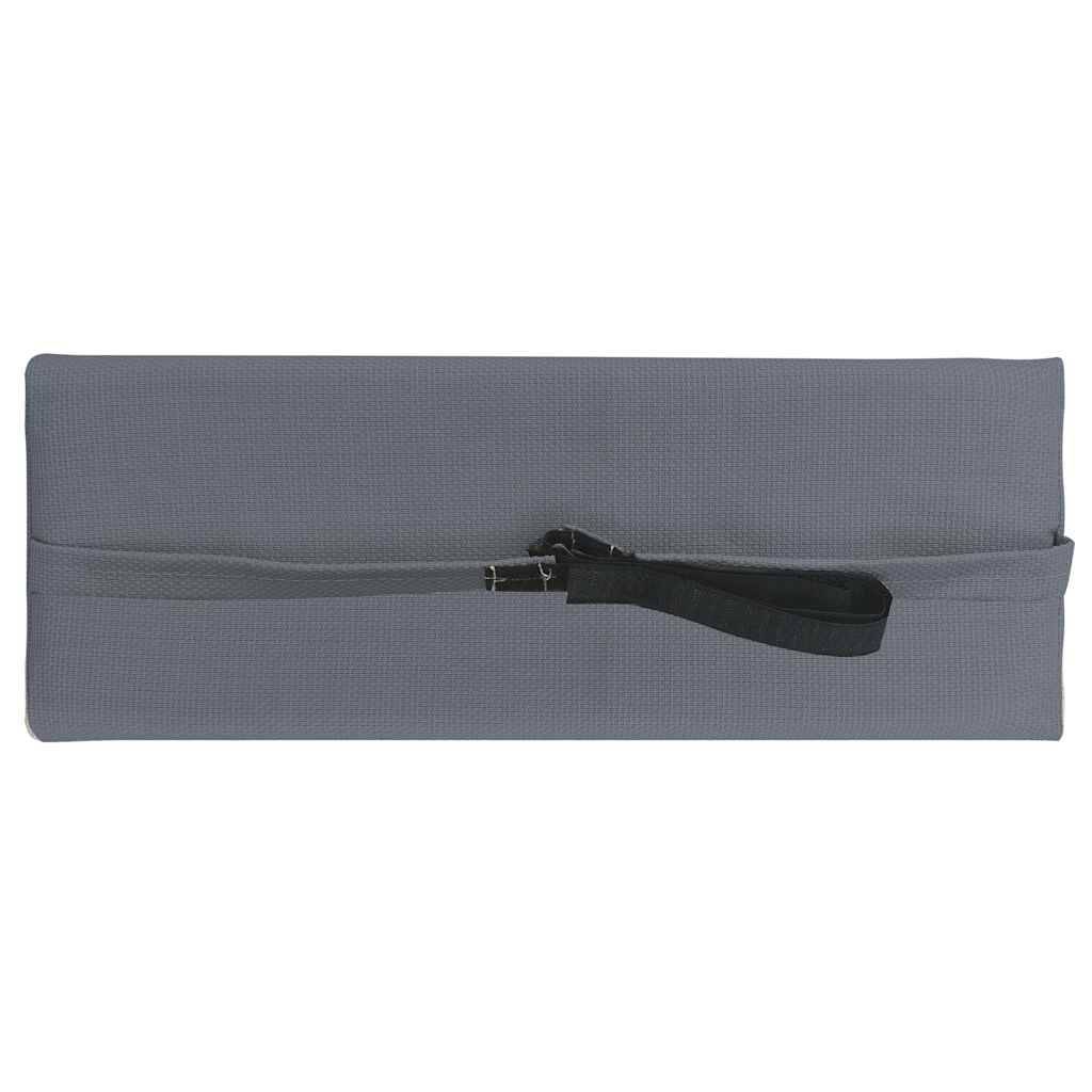 Appui-tête Textilène Confortable pour Chaise Longue de Jardin Piscine Gris 40x15cm – ComfortXL Outdoor Living - Image 3