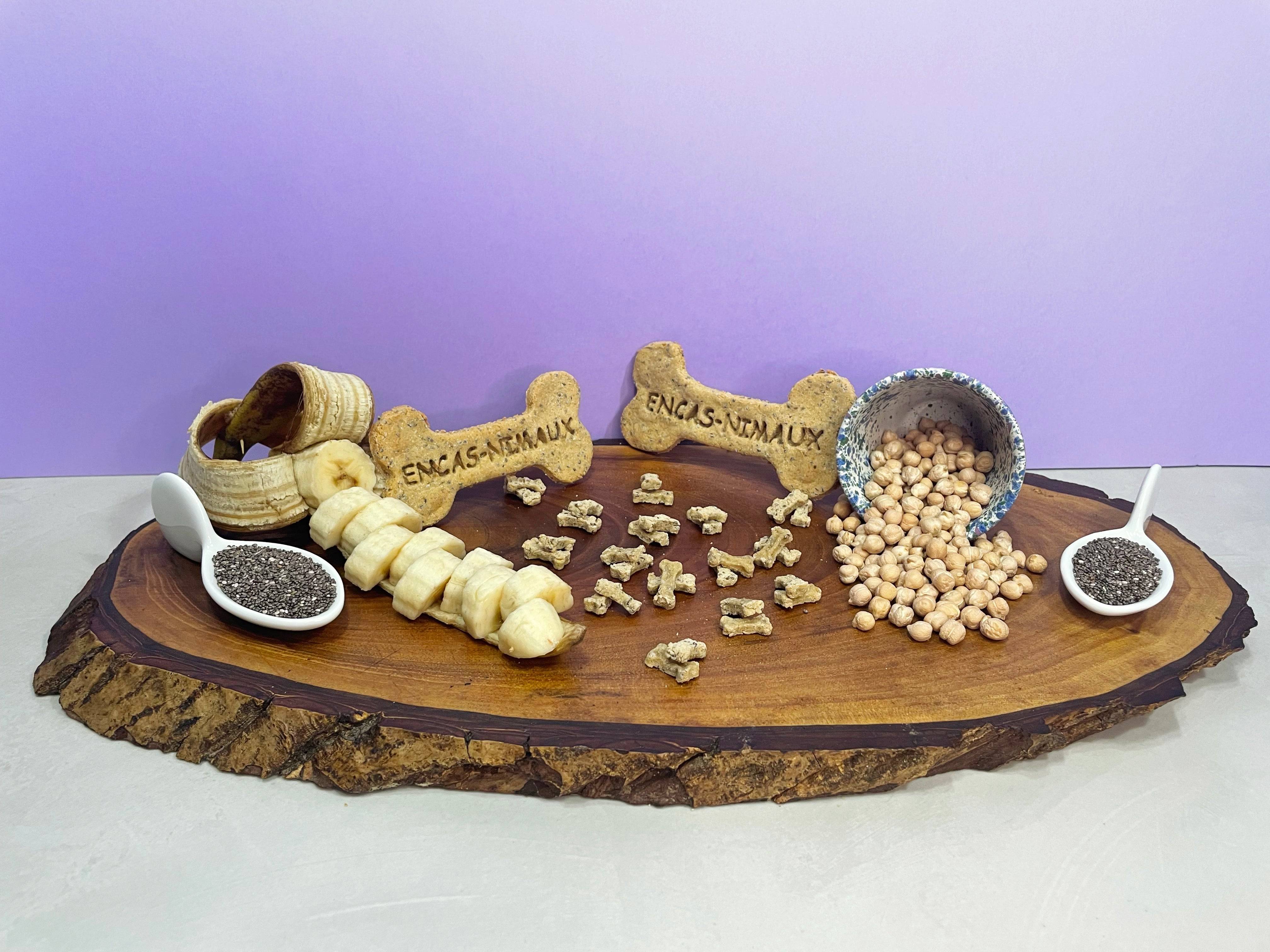 Encas-Nimaux - Friandises Naturelles Végétales Banane & Graines de Chia - Imagen 4