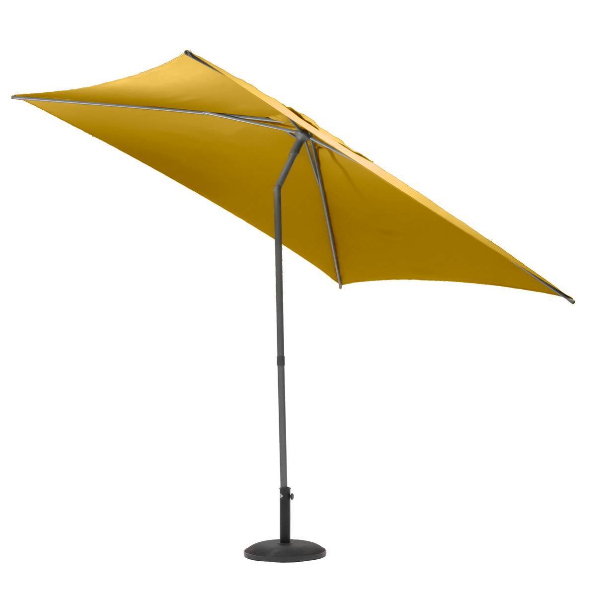Hesperide - Parasol droit carré "Soya" jaune moutarde D2,5x2,5m en acier Hespéride - Imagen 4