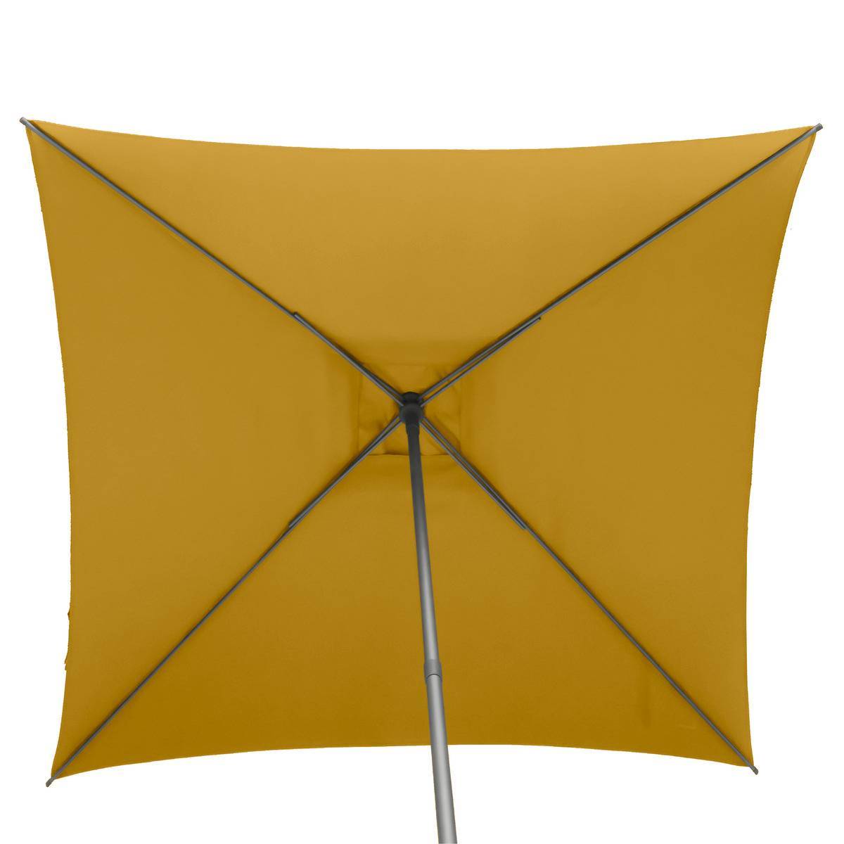 Hesperide - Parasol droit carré "Soya" jaune moutarde D2,5x2,5m en acier Hespéride - Imagen 5