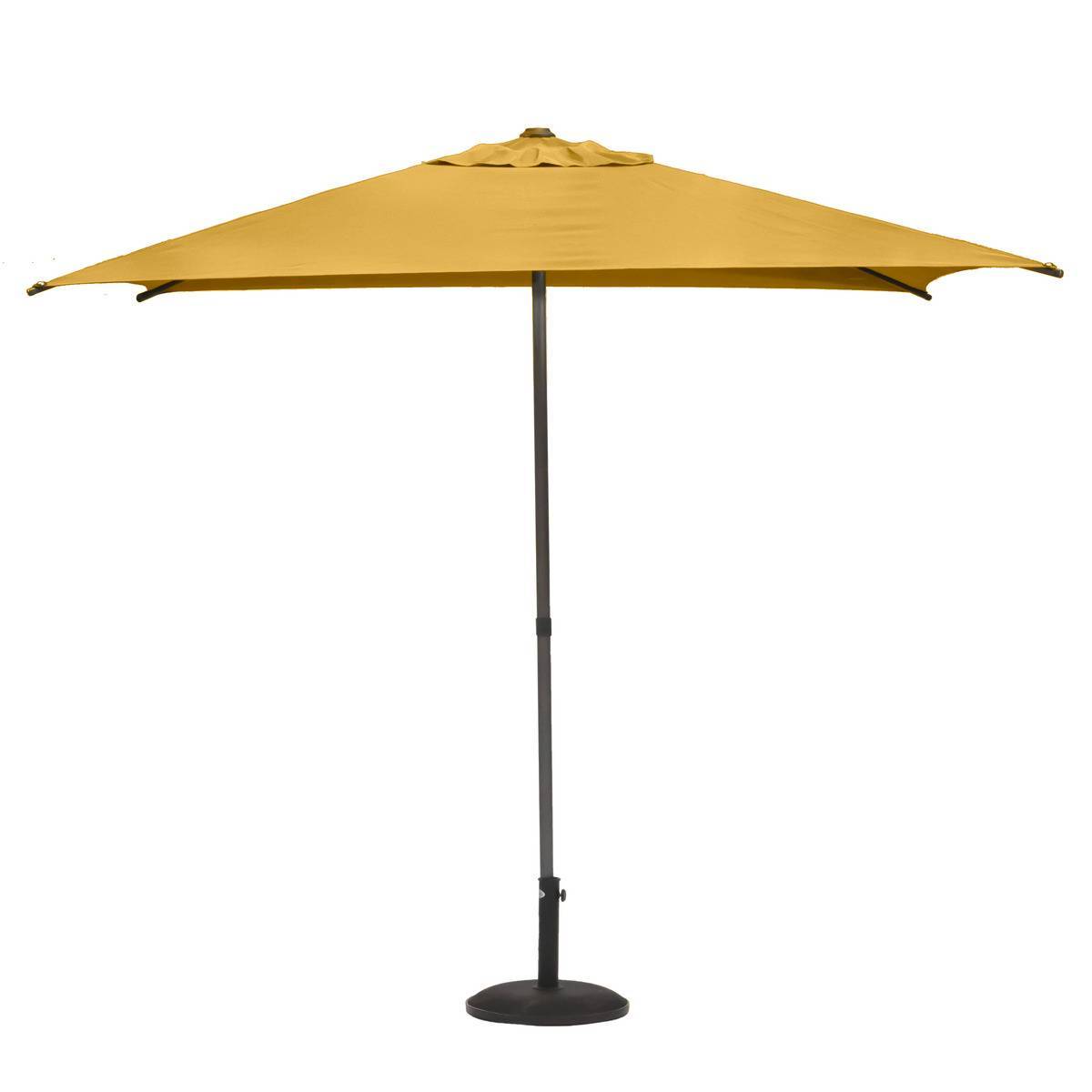 Hesperide - Parasol droit carré "Soya" jaune moutarde D2,5x2,5m en acier Hespéride - Imagen 2