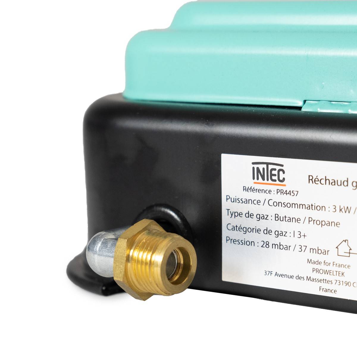 Plaque de cuisson gaz 3 feux 3000W Cuisinière à gaz portable Butane/Propane INTEC - Imagen 4
