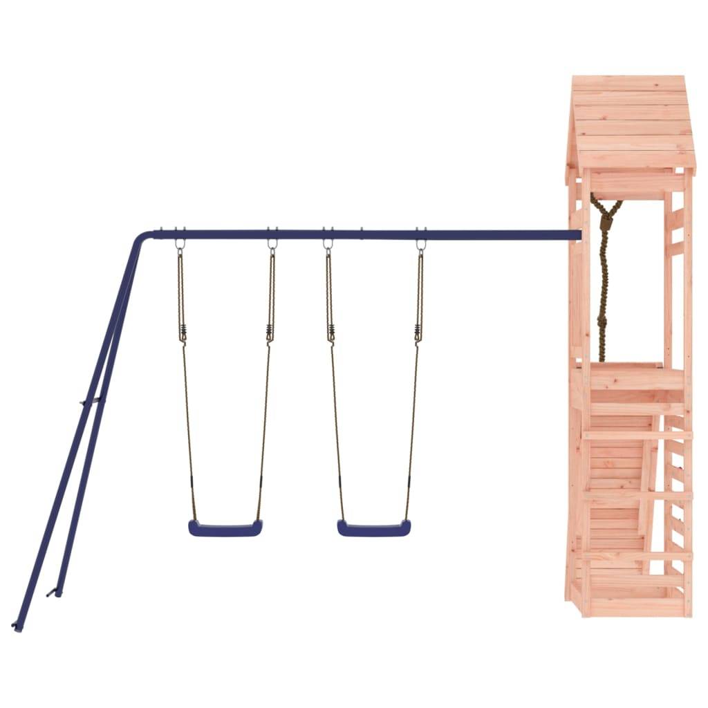 Helloshop26 - Aire de jeux d'extérieur balançoires toboggan portiques robuste jeux jardin 316 x 257 x 264 cm bois massif de douglas - Imagen 3