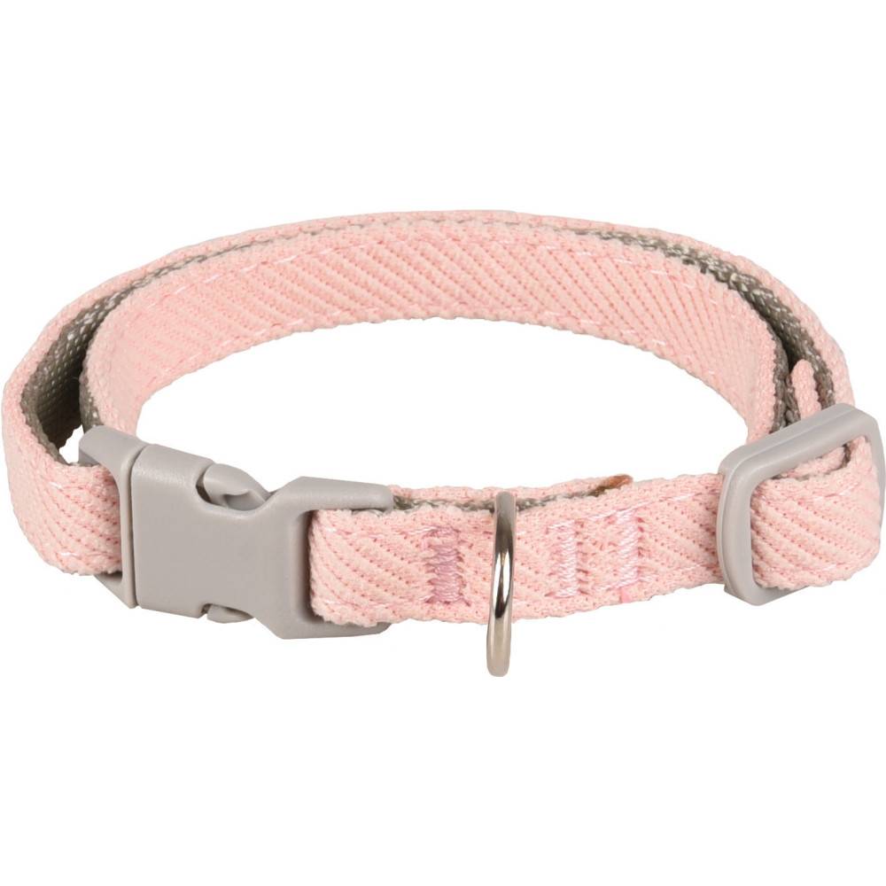 Collier Small dog rose réglable de 19 à 33 cm x 10 mm pour chiens - Imagen 1