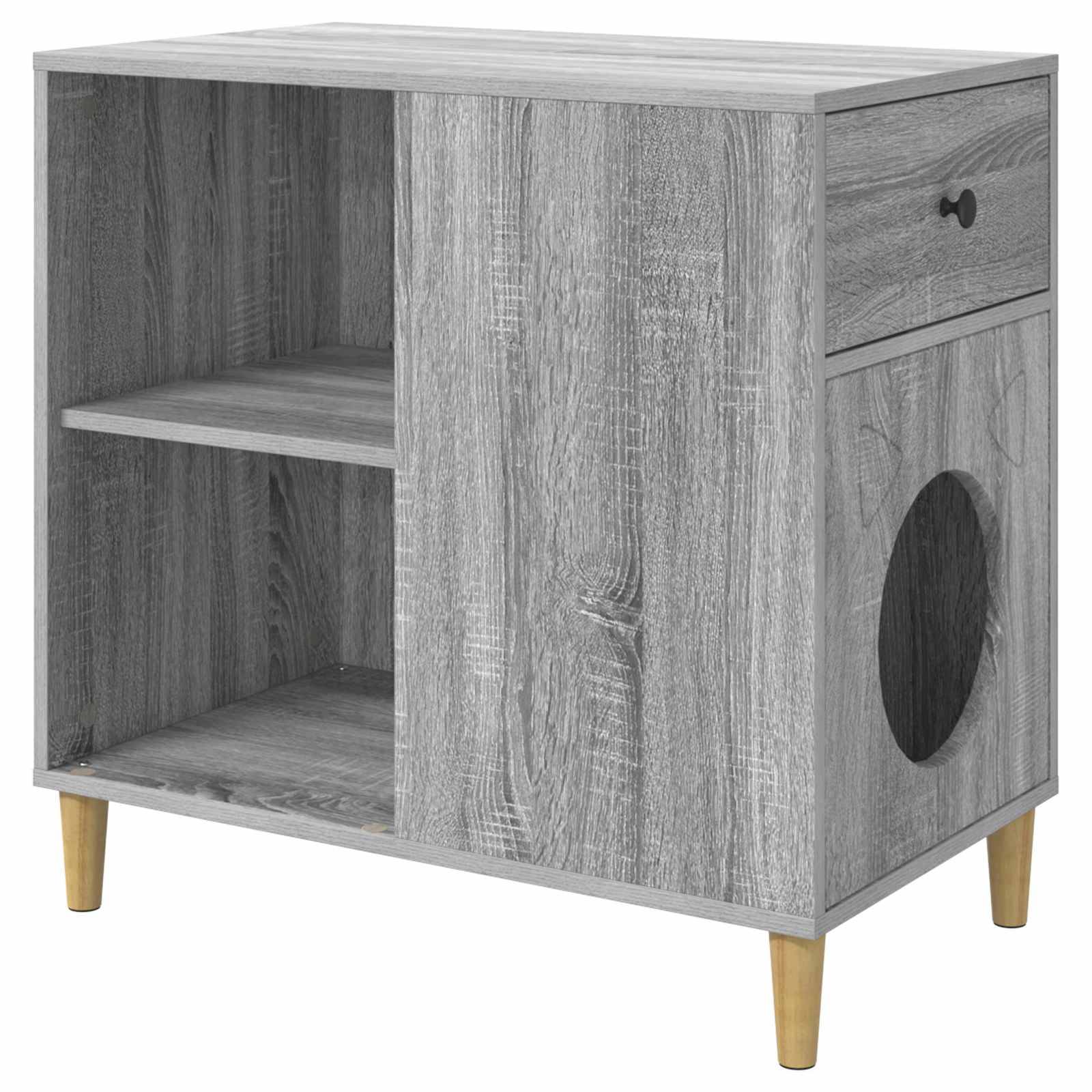Grande Maison Chat Gris Sonoma Repos 72cm pour Grand Chat Mouvement - ComfortXL Outdoor Living - Image 2