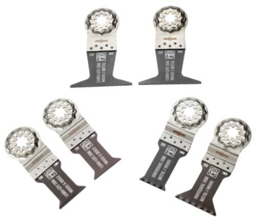 Coffret de lames de scie plongeante Best of E-Cut Starlock bois / métal 6 pièces 28 à 65mm - FEIN - 35222967010 - Imagen 1