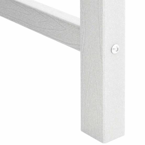 Lot de 2 Chaise de jardin | Chaise d'extérieur. Blanc 65,5 x 59 x 88 cm HDPE - Image 8