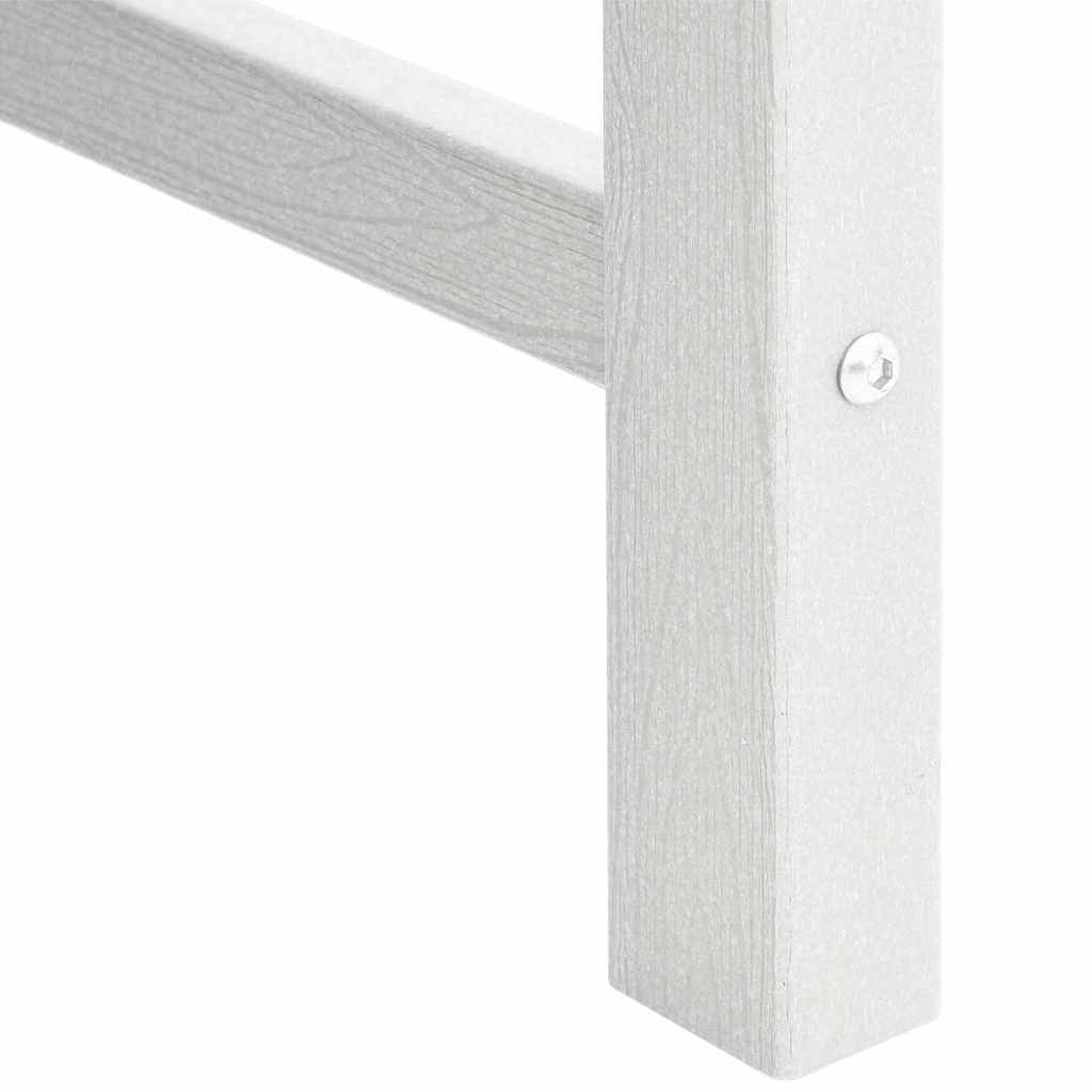 Lot de 2 Chaise de jardin | Chaise d'extérieur. Blanc 65,5 x 59 x 88 cm HDPE - Image 8