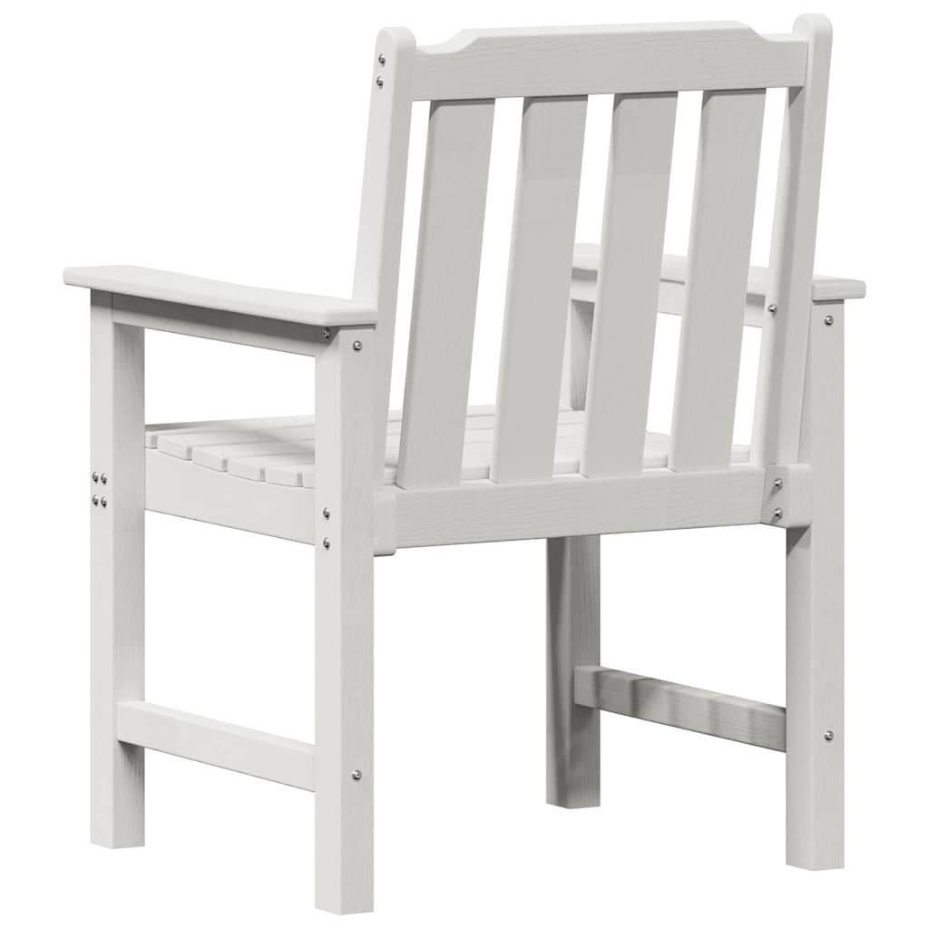 Lot de 2 Chaise de jardin | Chaise d'extérieur. Blanc 65,5 x 59 x 88 cm HDPE - Image 7