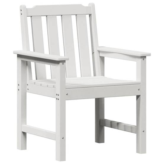 Lot de 2 Chaise de jardin | Chaise d'extérieur. Blanc 65,5 x 59 x 88 cm HDPE - Image 4