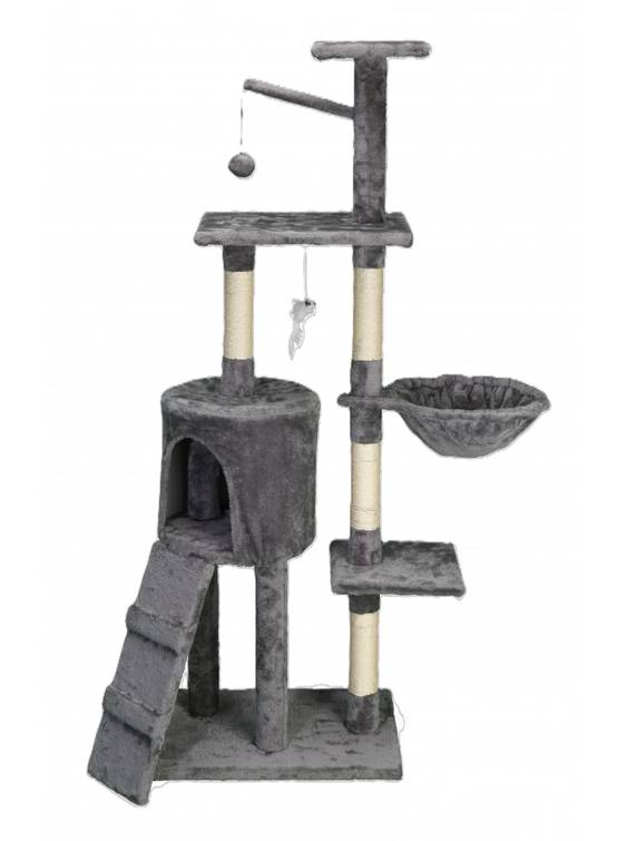 Arbre a chat ANTHRACITE taille 49x35x138CM - Mon Ami Luki - Image 1