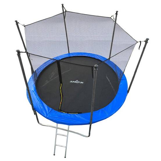 Trampoline pour enfant 10Ft ø305cm avec coussin de protection Bleu, Echelle et Filet de sécurité JUMP4FUN - Image 3