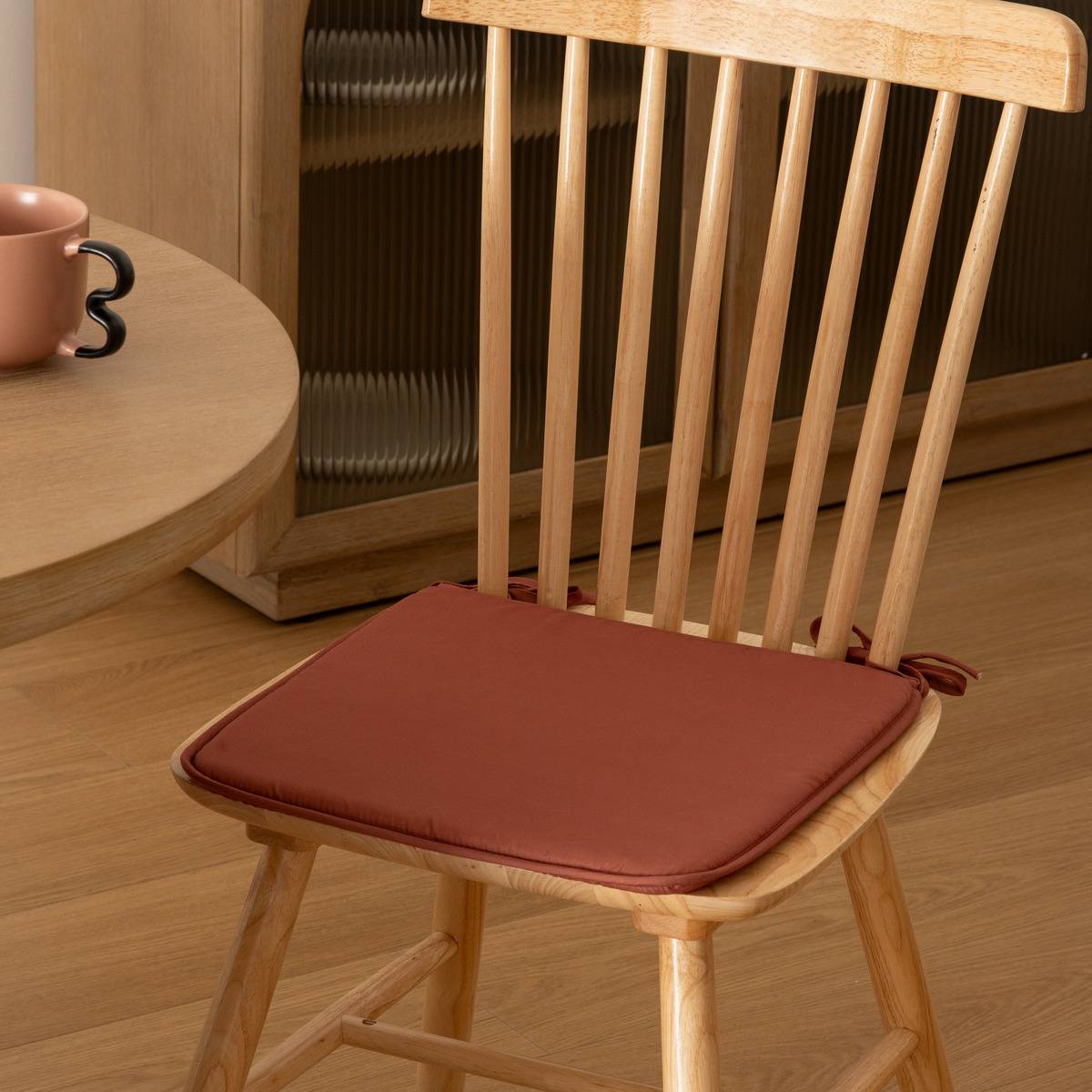 Atmosphera - Galette de chaise Micro terracotta 39x39cm - Atmosphera Créateur d'intérieur