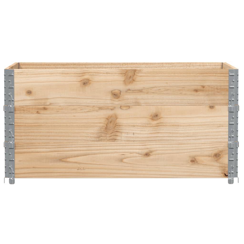 ComfortXL - Carré Potager Haut Bois de Pin Naturel Empilable et Pliable pour Jardin 120x80x60,5 cm - ComfortXL Outdoor Living - Image 3
