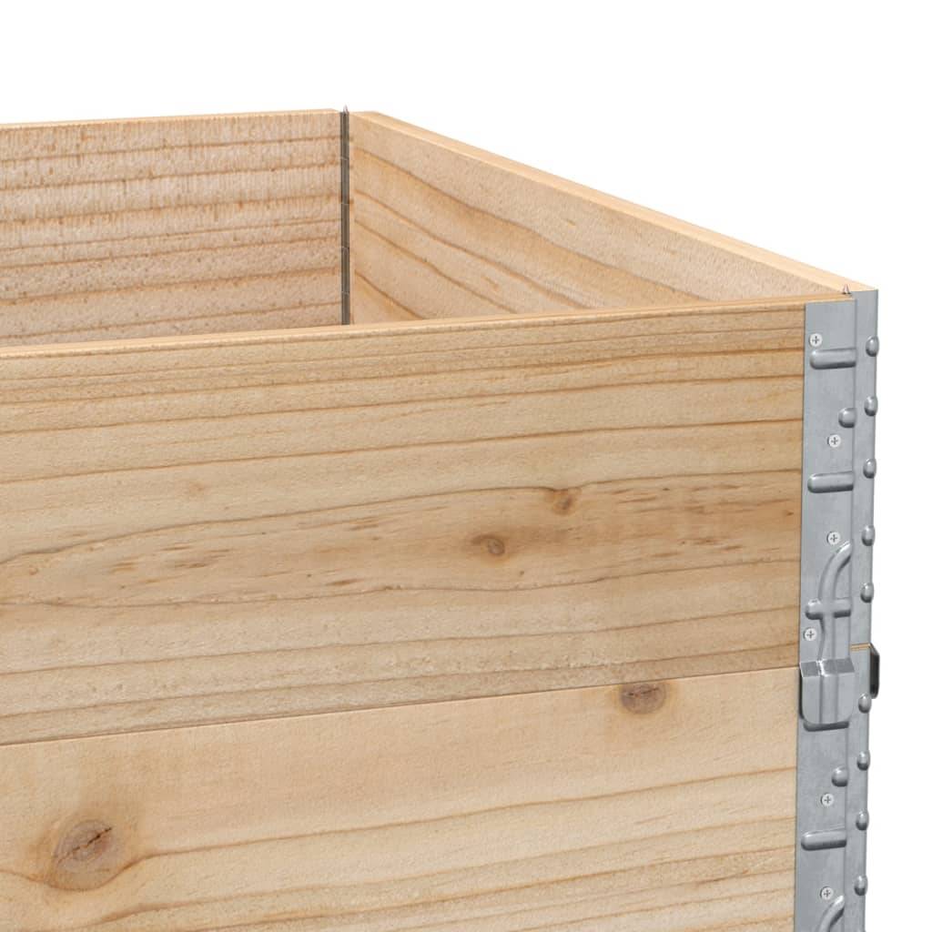 ComfortXL - Carré Potager Haut Bois de Pin Naturel Empilable et Pliable pour Jardin 120x80x60,5 cm - ComfortXL Outdoor Living - Image 7