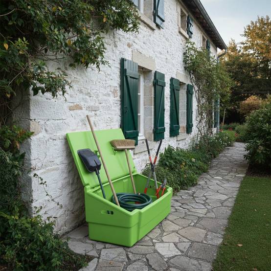 Coffre de jardin 100l -plast'up rotomoulage - Imagen 3