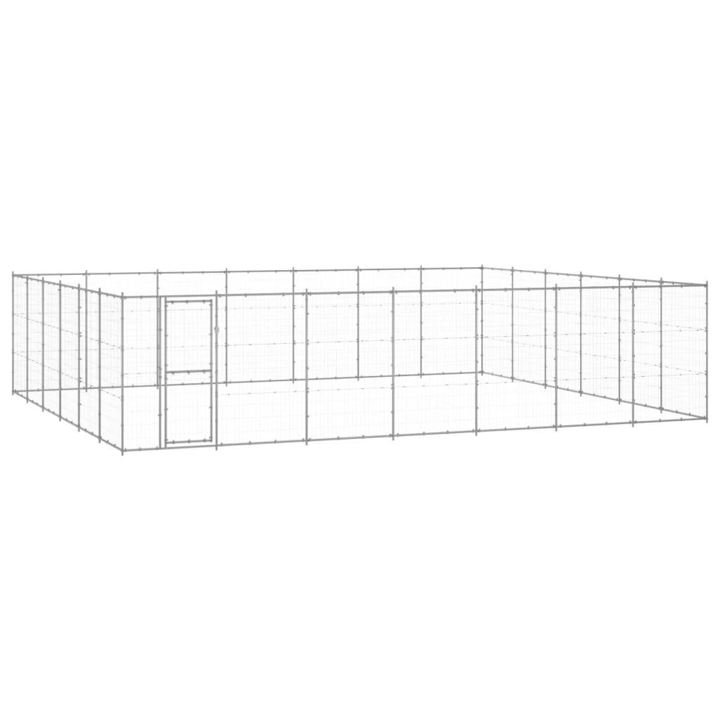 Vidaxl - Chenil extérieur Acier galvanisé 50,82 m² vidaXL 3082330 - Imagen 1
