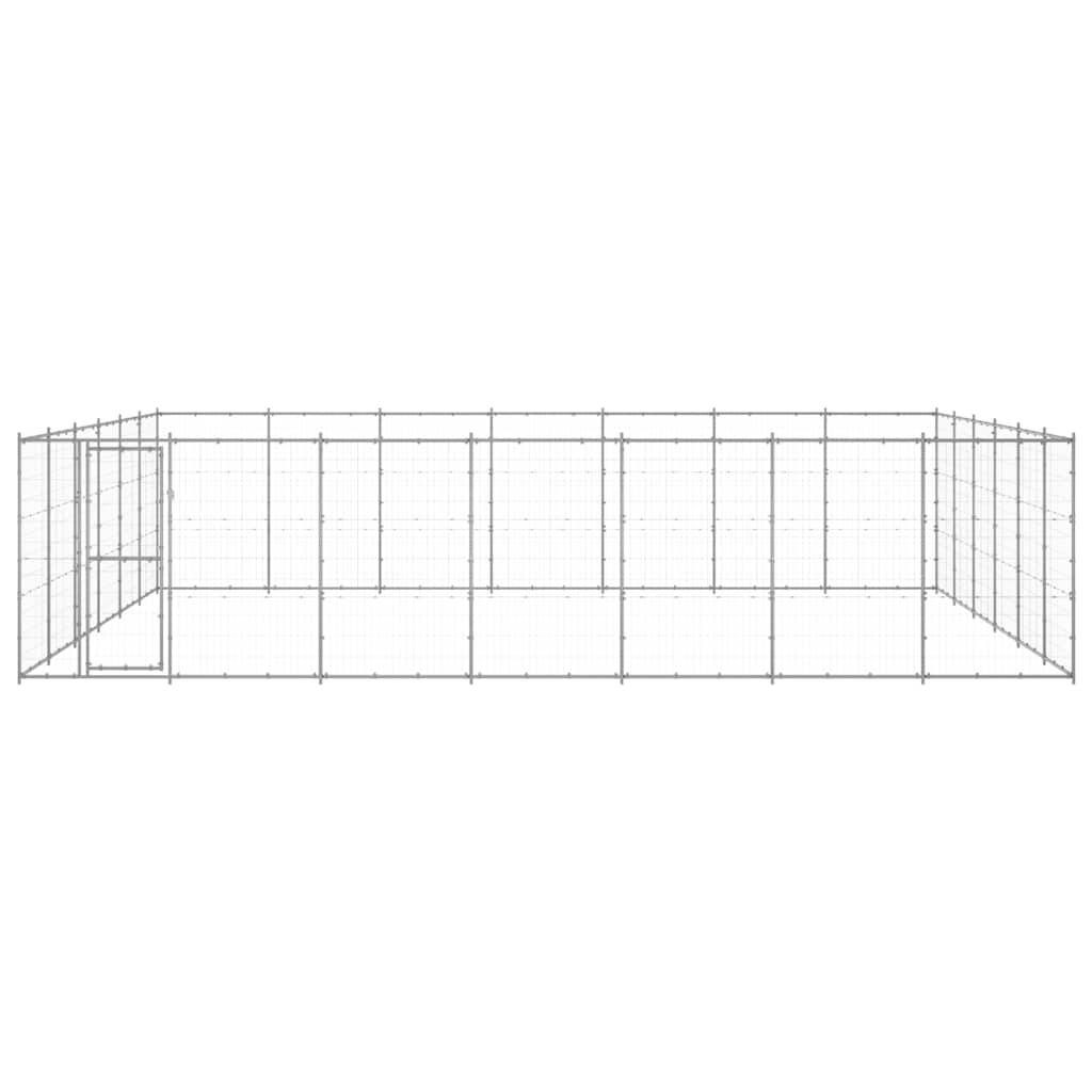 Vidaxl - Chenil extérieur Acier galvanisé 50,82 m² vidaXL 3082330 - Imagen 2