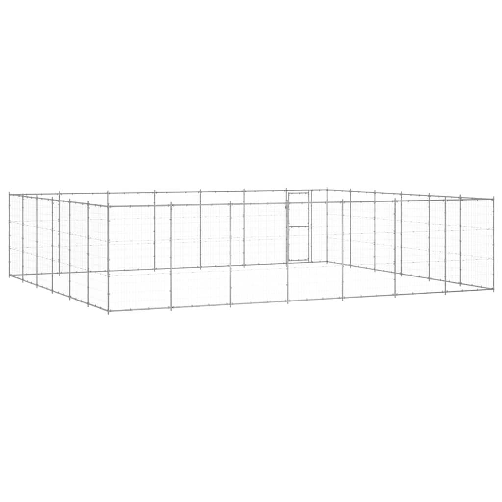 Vidaxl - Chenil extérieur Acier galvanisé 50,82 m² vidaXL 3082330 - Imagen 5