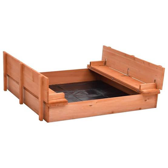 Bac à sable - Maison de jeu pour enfants Bois de sapin 95x90x15 cm MP119 - Image 4