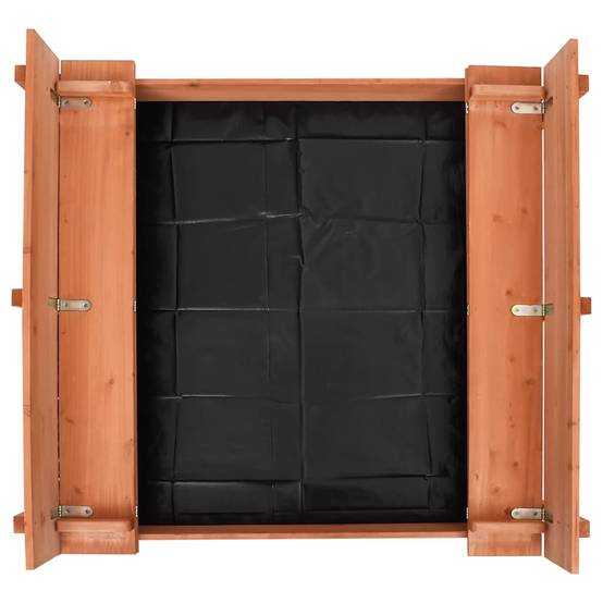 Bac à sable - Maison de jeu pour enfants Bois de sapin 95x90x15 cm MP119 - Image 6