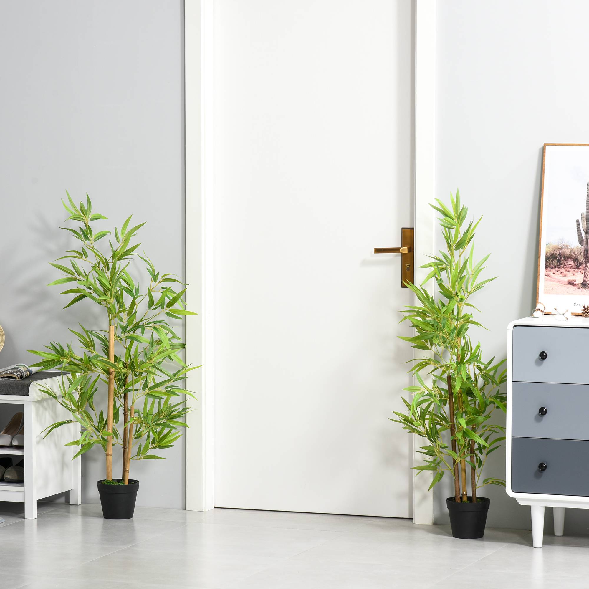 Bambou artificiel plastique vert 15.5 x 15.5 x 120 cm - PANGIVO - Image 9