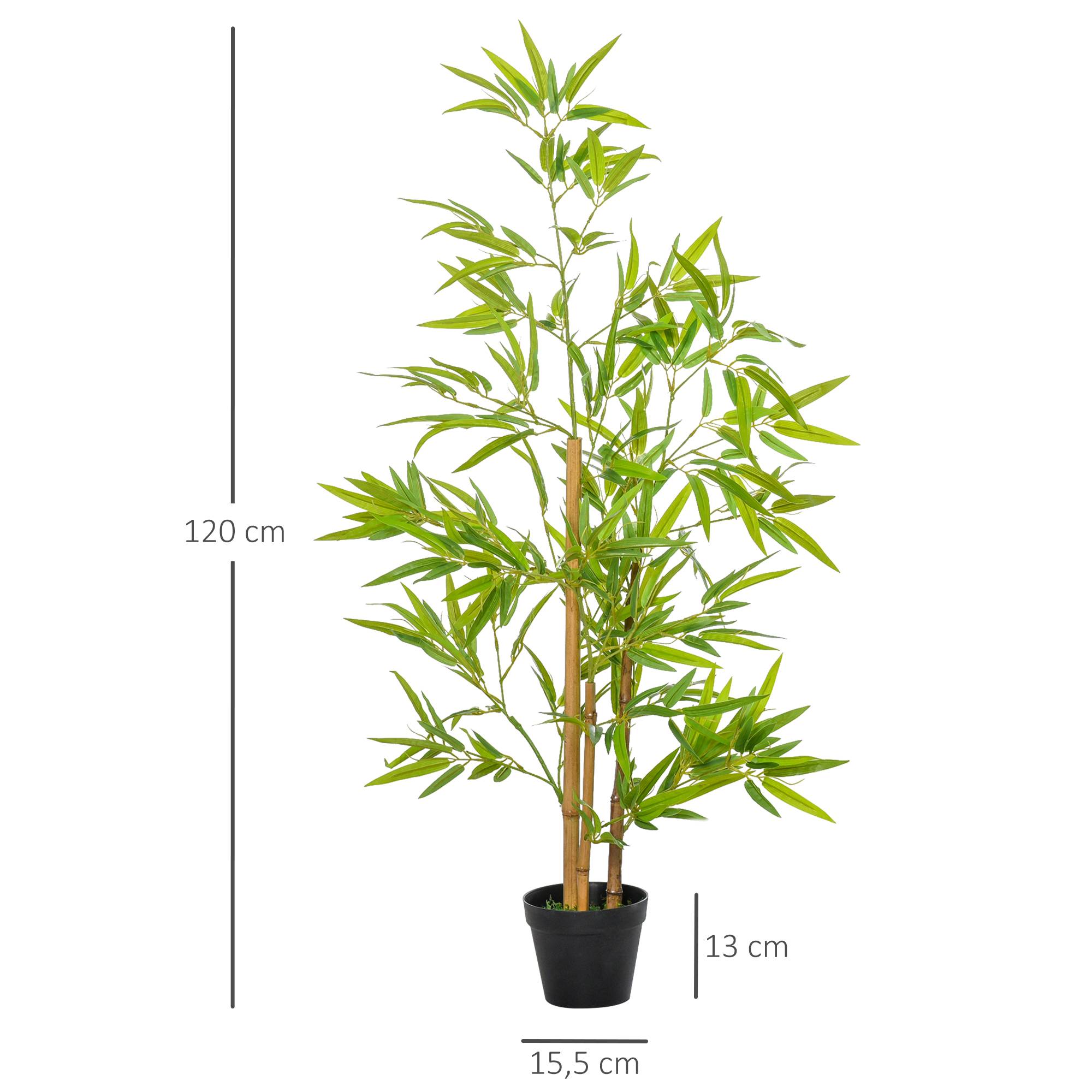 Bambou artificiel plastique vert 15.5 x 15.5 x 120 cm - PANGIVO - Image 5