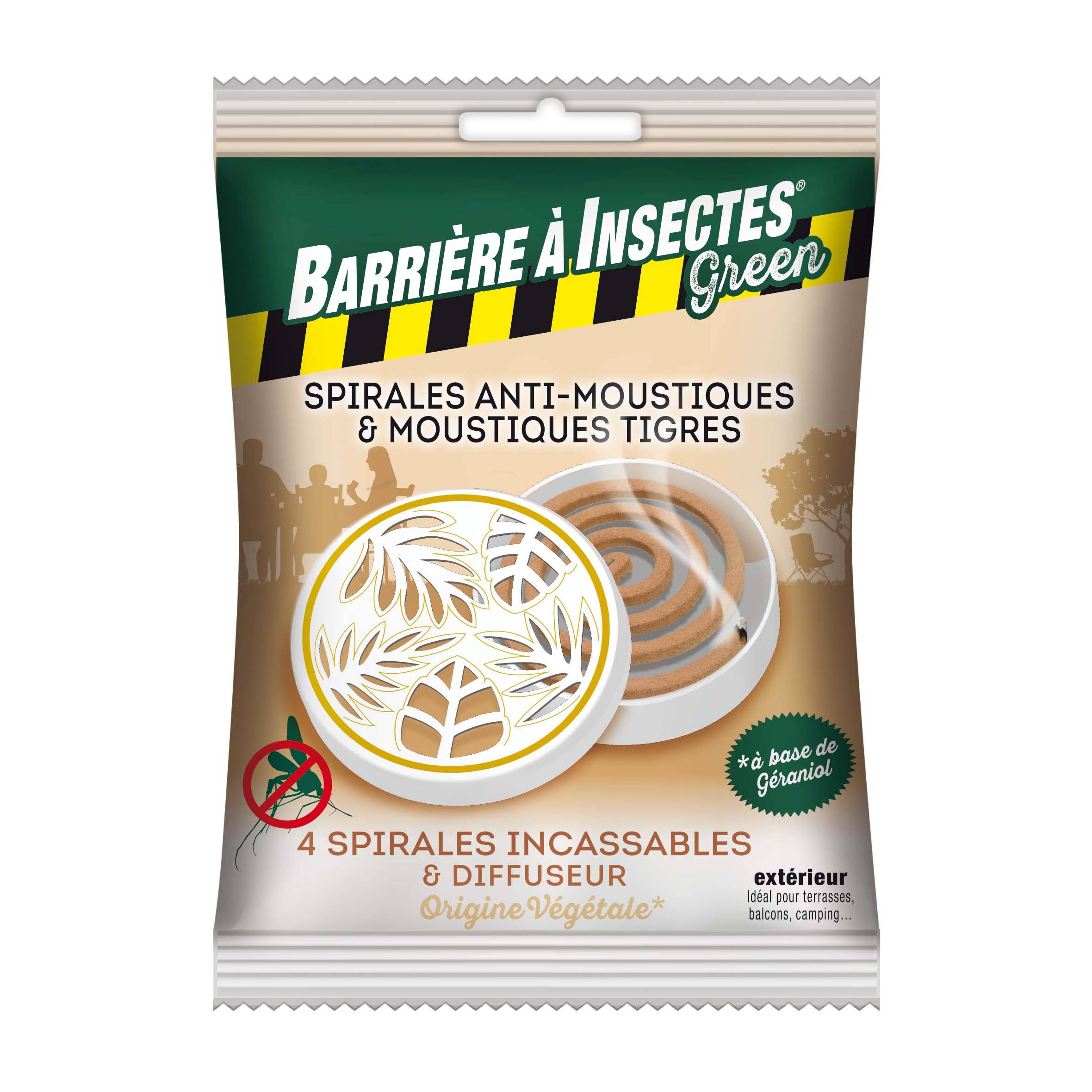 Barrière à insectes Green - Spir Géraniol4+diff
