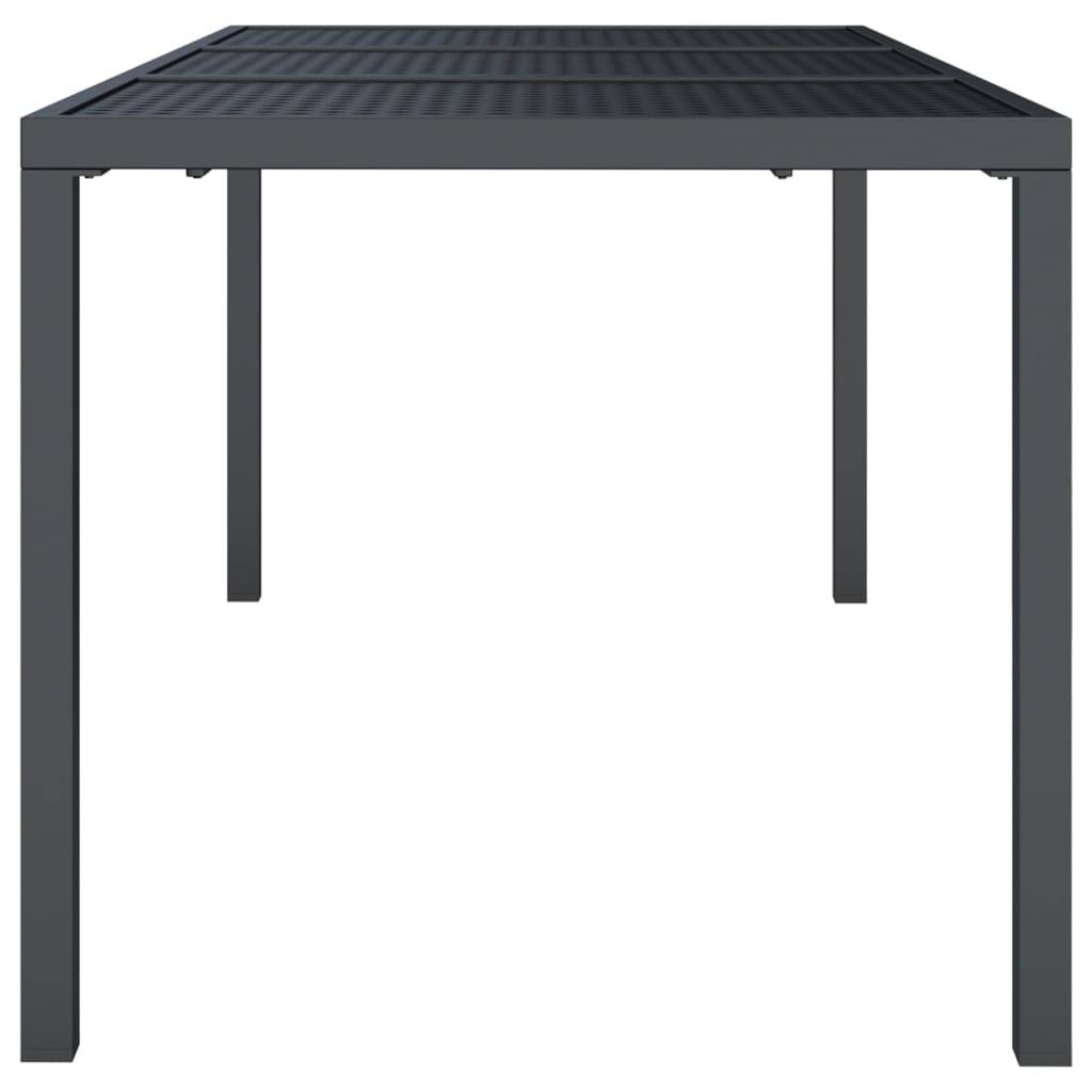 PANGIVO - Table de Jardin Anthracite 165 x 80 x 72 cm Acier - PANGIVO - Image 4