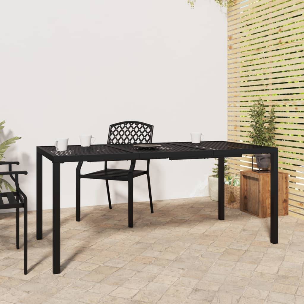 PANGIVO - Table de Jardin Anthracite 165 x 80 x 72 cm Acier - PANGIVO - Image 1