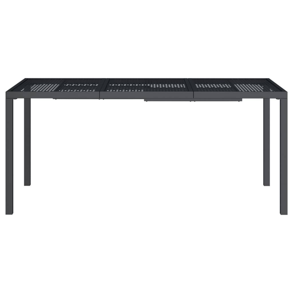 PANGIVO - Table de Jardin Anthracite 165 x 80 x 72 cm Acier - PANGIVO - Image 3