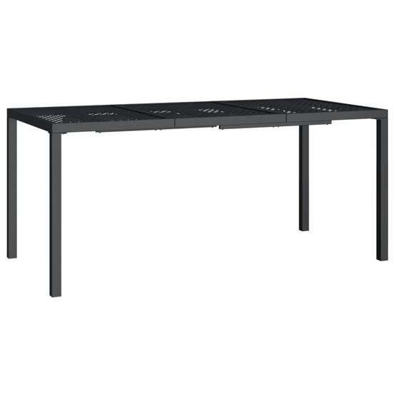 PANGIVO - Table de Jardin Anthracite 165 x 80 x 72 cm Acier - PANGIVO - Image 2