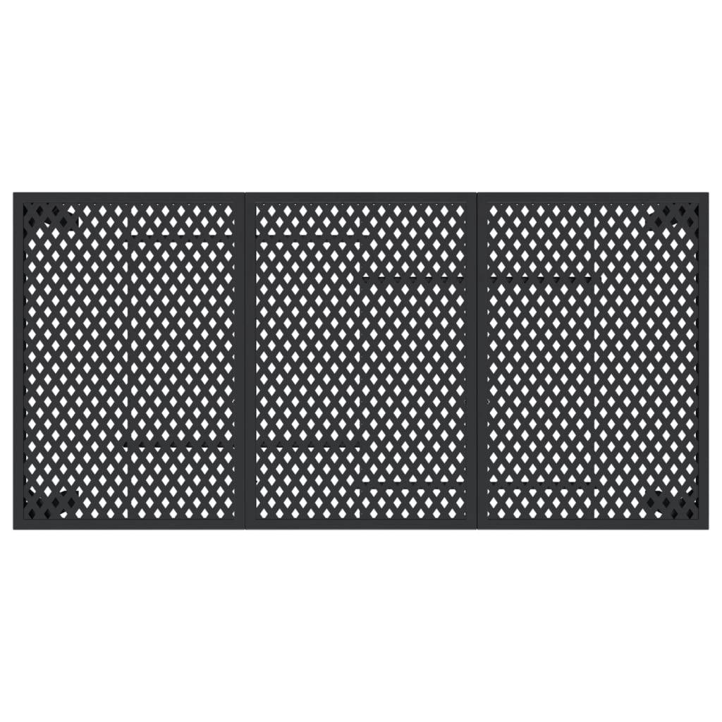 PANGIVO - Table de Jardin Anthracite 165 x 80 x 72 cm Acier - PANGIVO - Image 5