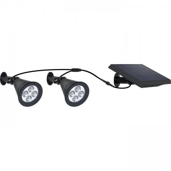 Spot solaire LED - LUMI JARDIN - Family Spiky - 3 W - Blanc froid - PVC - Noir - Image 2