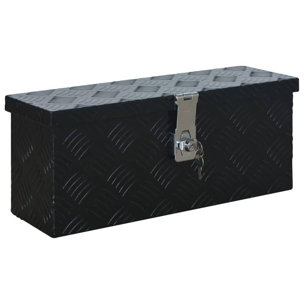 Helloshop26 - Boîte caisse de remorque en aluminium 48,5 cm noir - Imagen 1