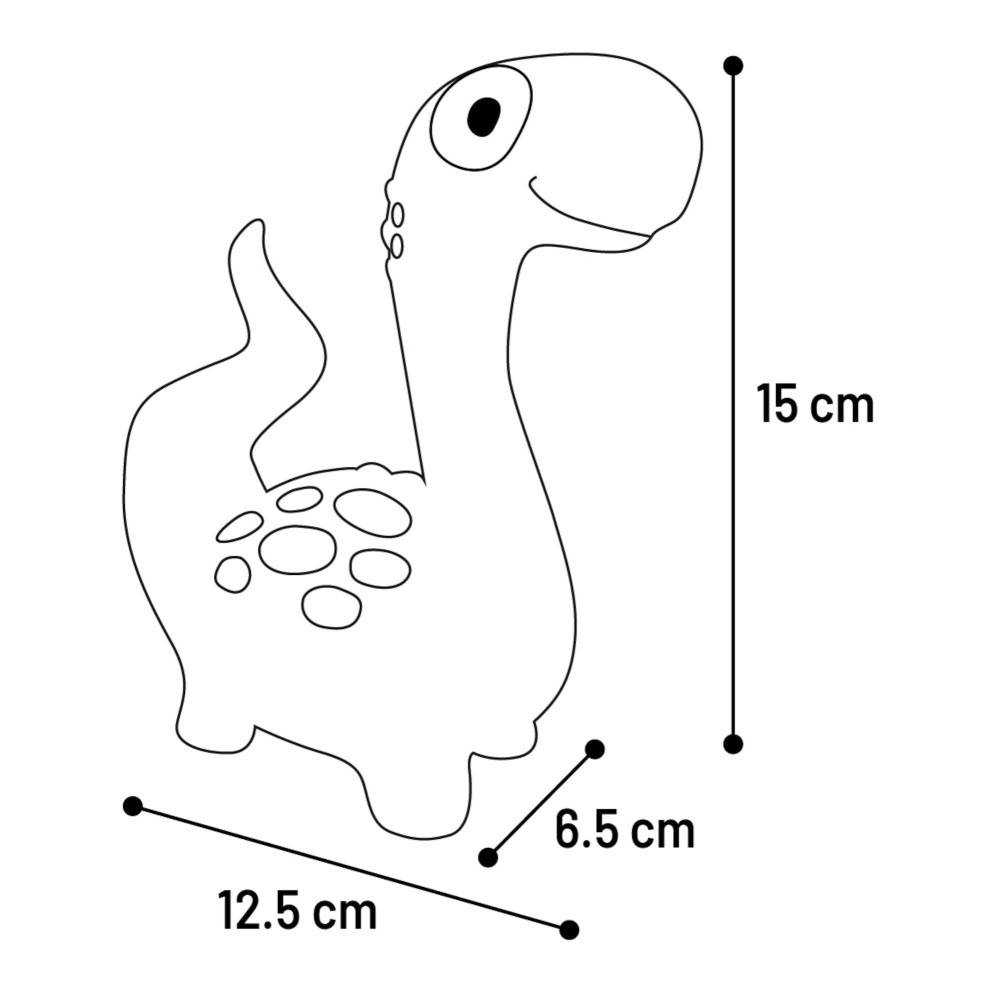 Flamingo - jeux Dinosaure violet en latex  hauteur 15 cm pour chien - Imagen 3