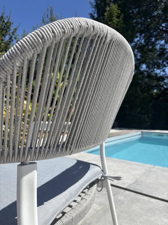 Fauteuil de jardin ABELLA - BLANC - REMARQUABLE - Image 7