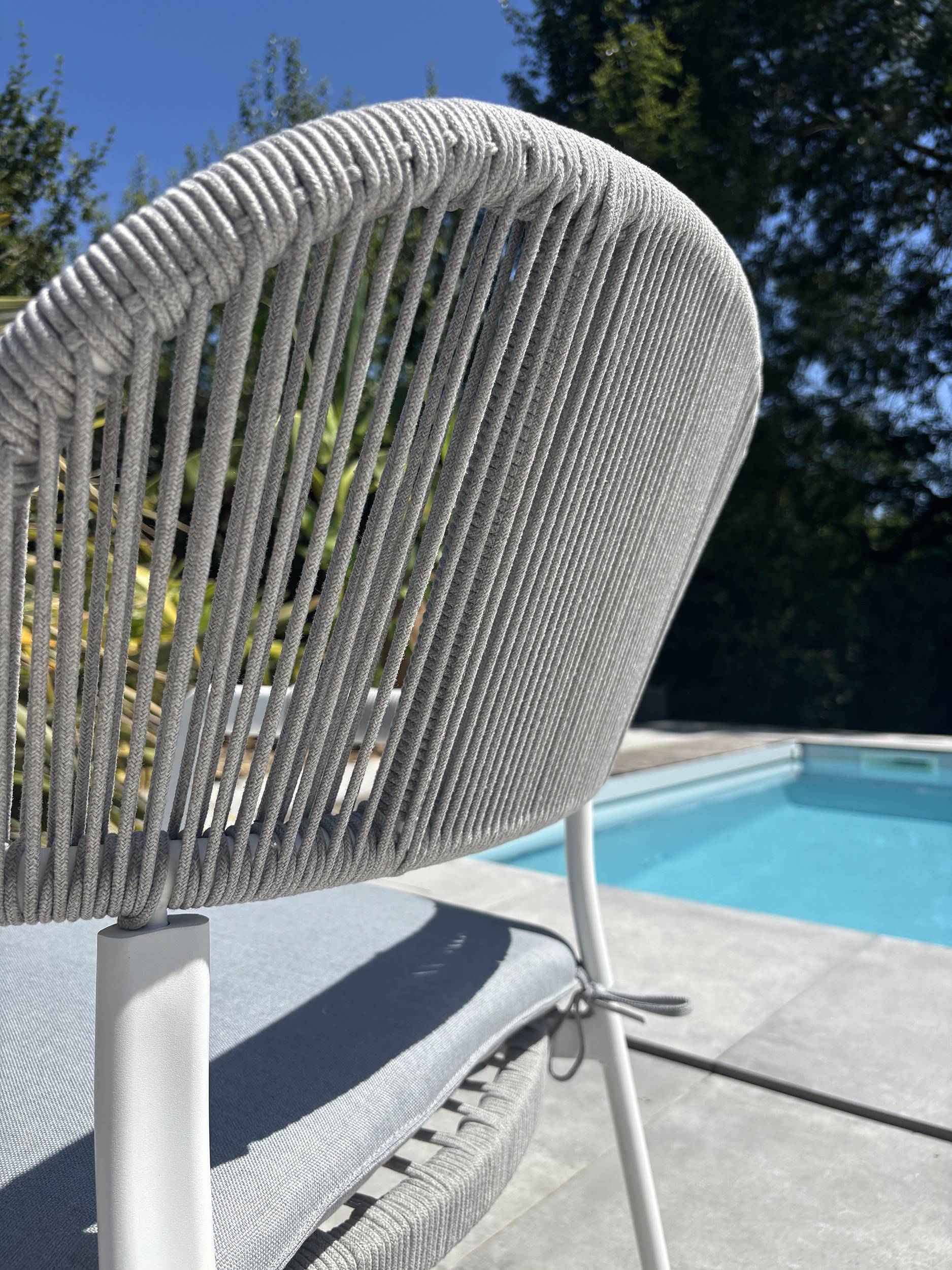 Fauteuil de jardin ABELLA - BLANC - REMARQUABLE - Image 7