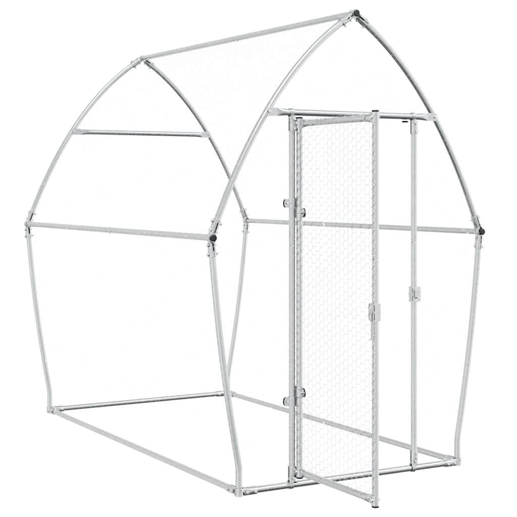 Vidaxl - Cage pour poules argenté 200x105x182 cm acier galvanisé vidaXL 172555 - Image 9