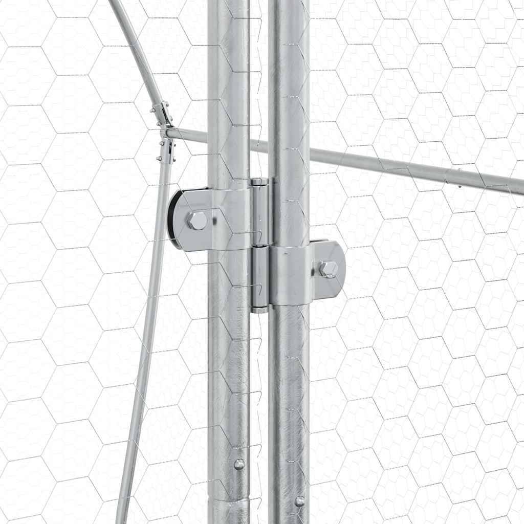 Vidaxl - Cage pour poules argenté 200x105x182 cm acier galvanisé vidaXL 172555 - Image 6