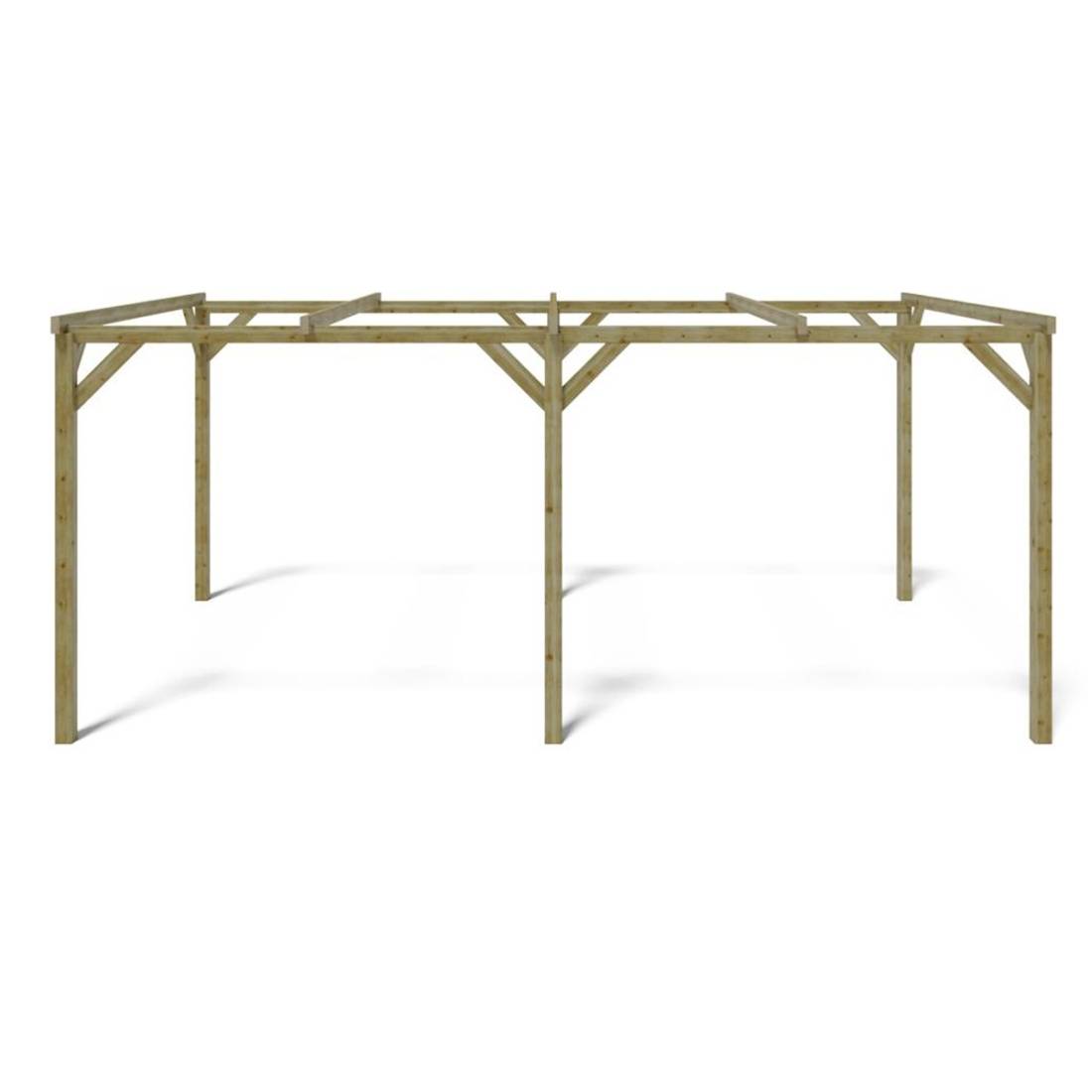 Altanka - Carport, abri de voiture 3x5.1 m - 15.3 m2 - CAR1 - ALTANKA - Image 5