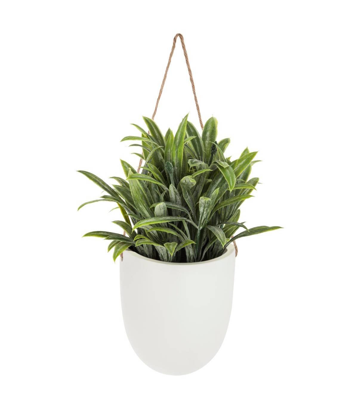 Plante artificielle murale Pot en céramique H 20 cm - Imagen 2