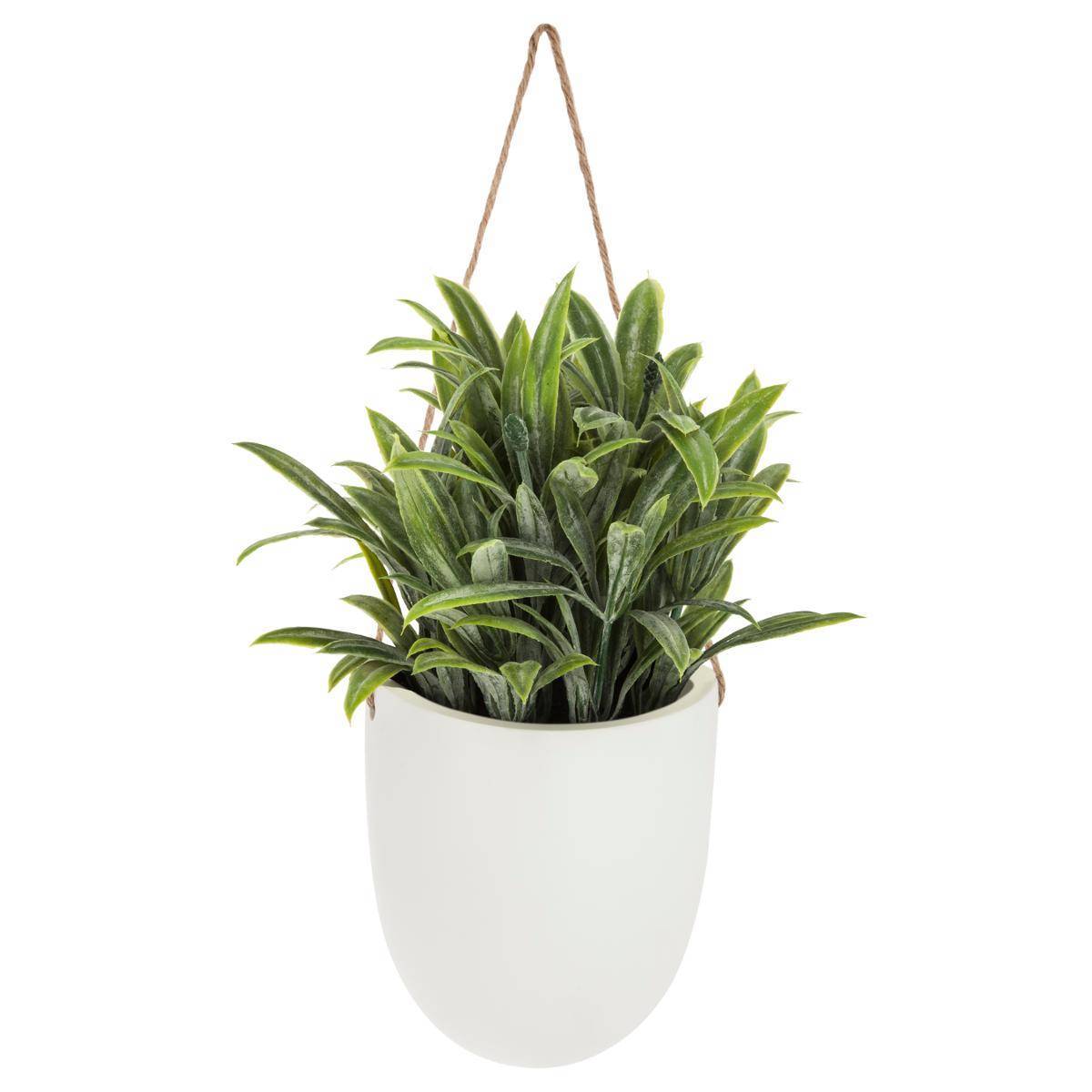 Atmosphera - Plante artificielle à suspendre pot céramique H20cm - Atmosphera Créateur d'intérieur - Image 1