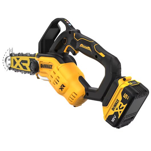 Dewalt - Tronçonneuse élagueuse DEWALT XR 18V Brushless - 1 batteries 5.0 Ah, chargeur + accessoires - DCMPS520P1-QW - Image 5