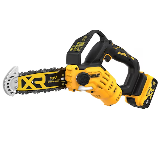 Dewalt - Tronçonneuse élagueuse DEWALT XR 18V Brushless - 1 batteries 5.0 Ah, chargeur + accessoires - DCMPS520P1-QW